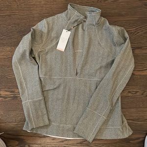 Calla quarter zip XL herringbone active wear jacket